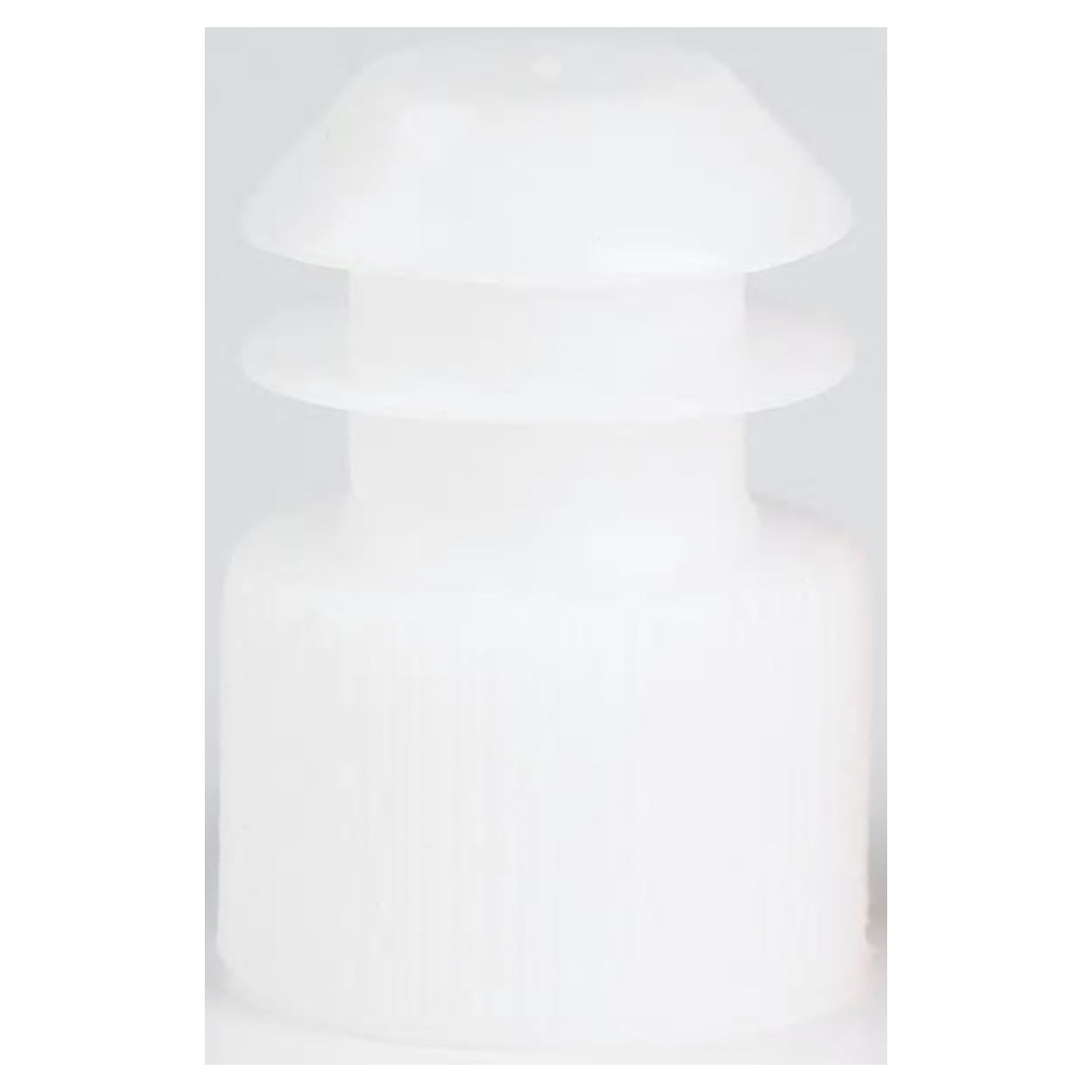 McKesson Tube Closure Flanged Plug Cap White Polyethylene 1000 per Bag 177-118240W