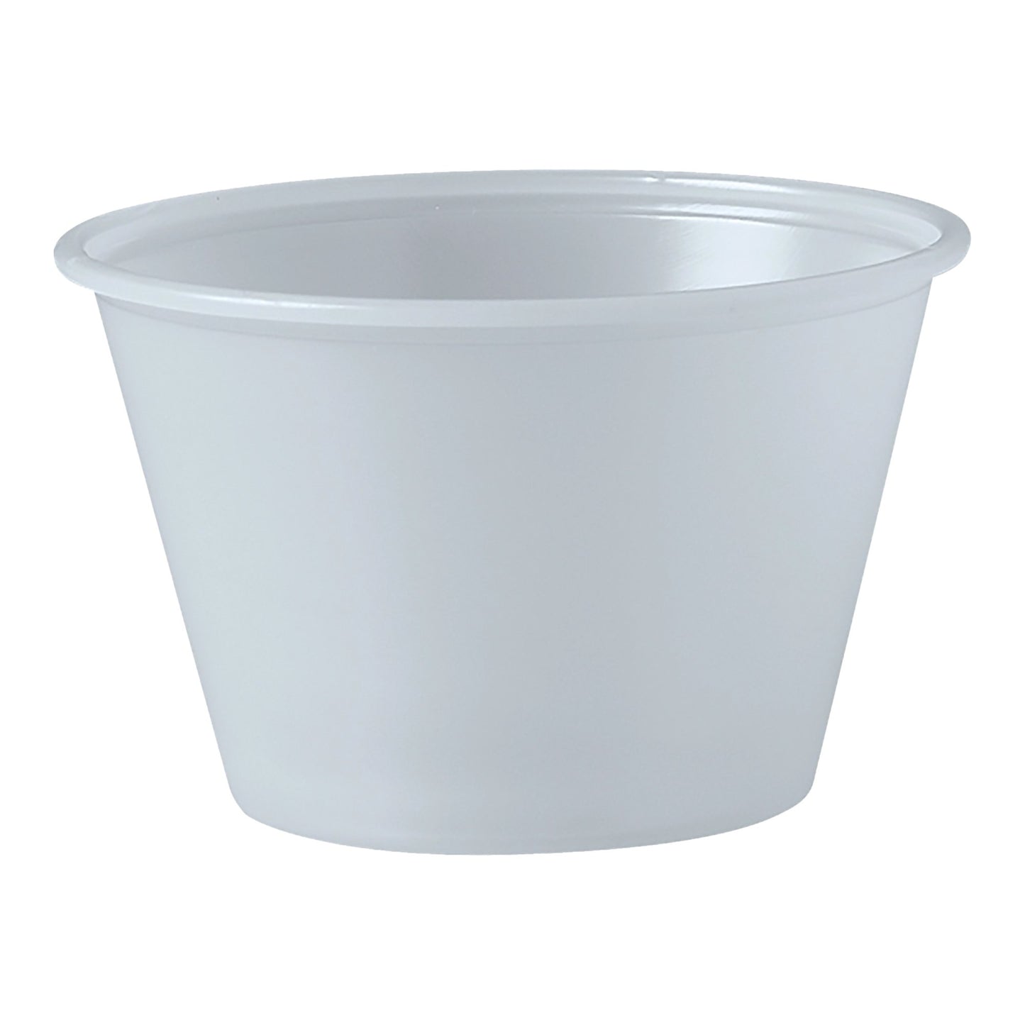 Souffle Cup Solo® 4 oz. Translucent Plastic Disposable - P400N