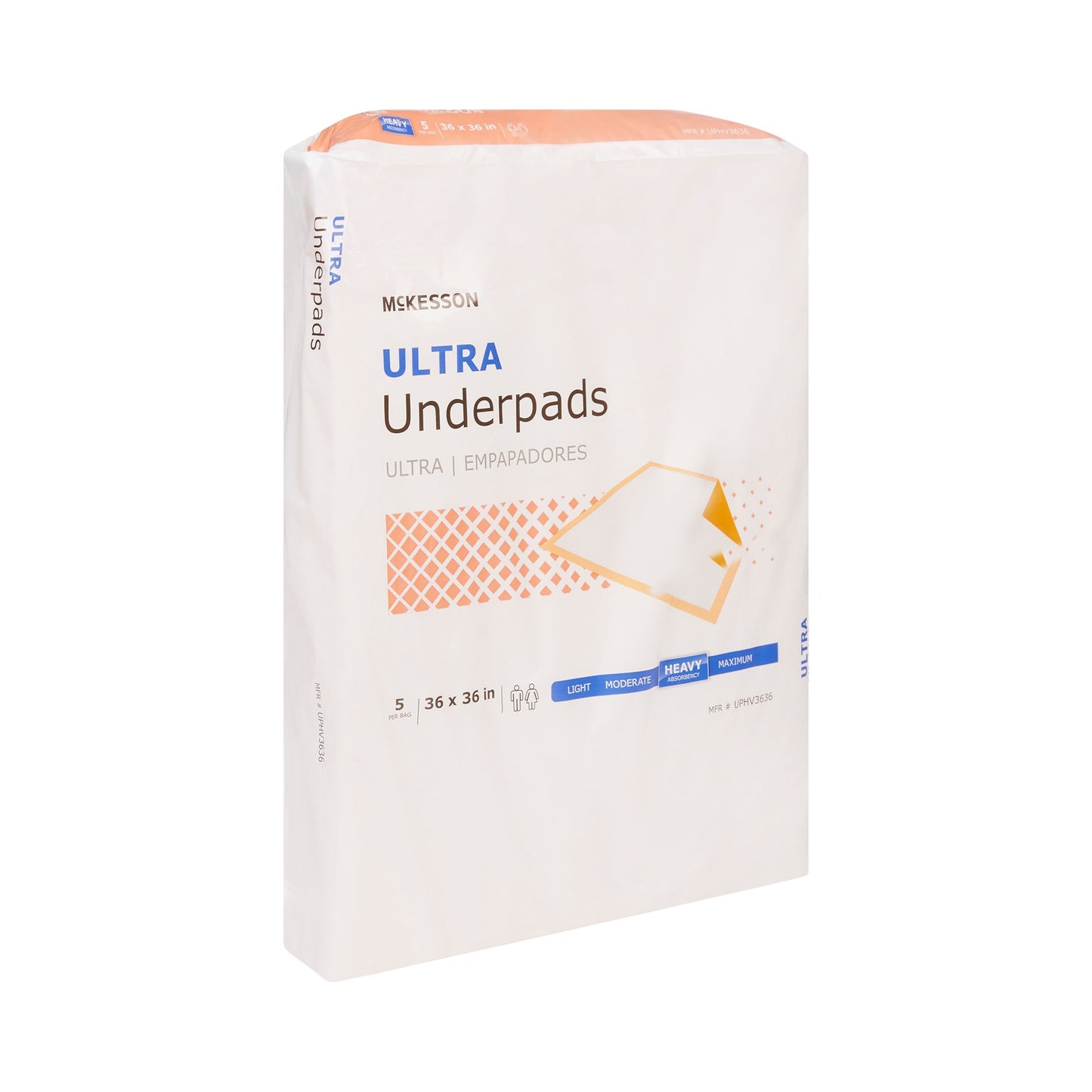 McKesson Ultra Heavy Absorbency Underpad, 36 x 36 Inch UPHV3636