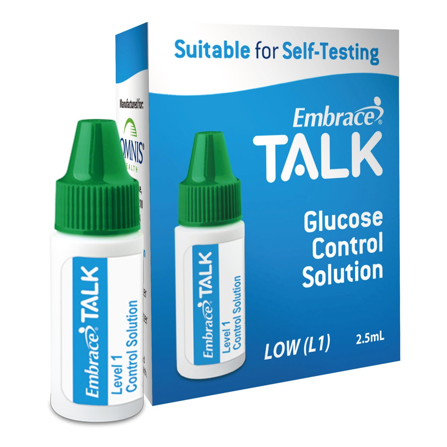 Blood Glucose Control Solution Embrace® Talk 2.5 mL Level 1 - APX03AB0318