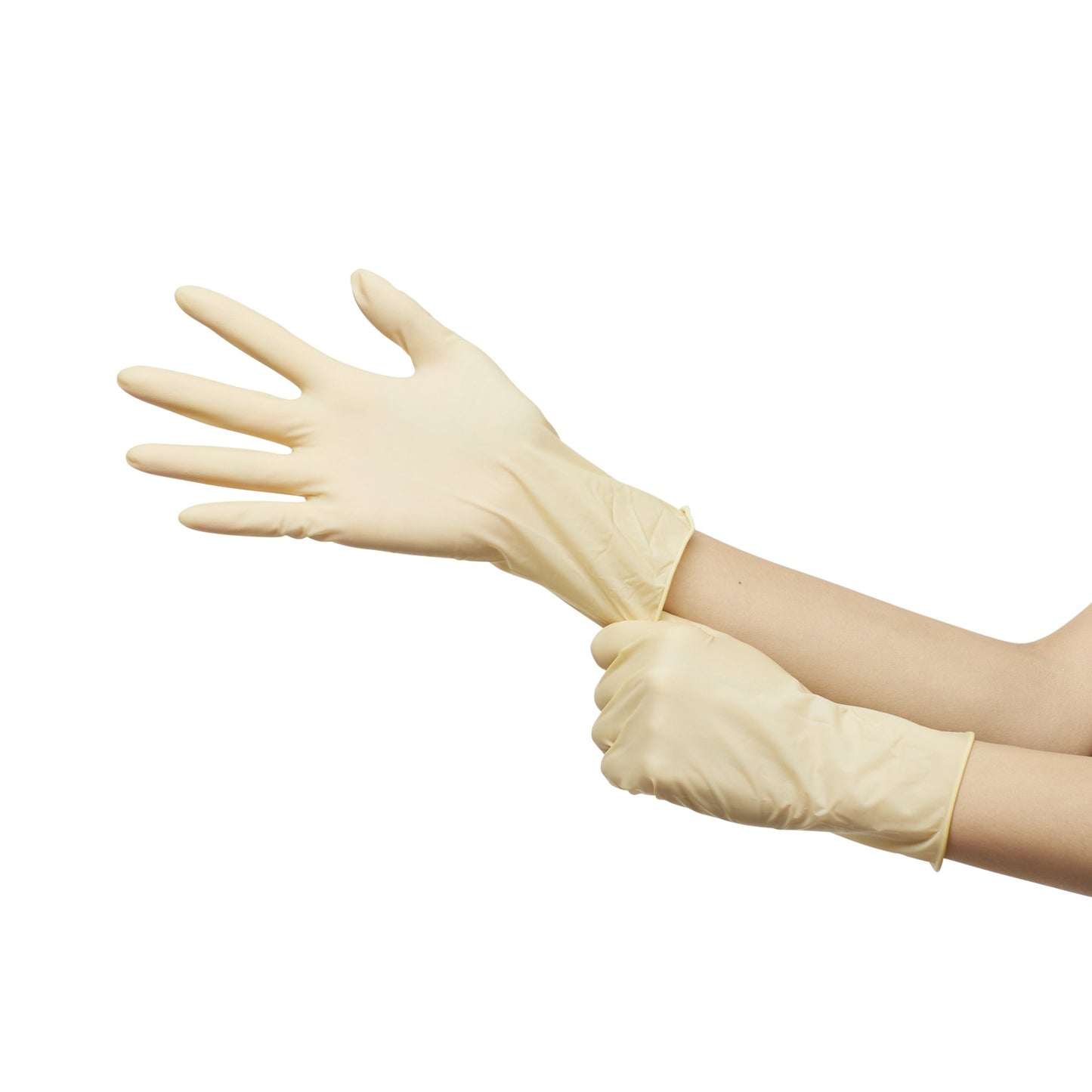 McKesson Confiderm® Latex Exam Glove, Small, Ivory 14-314