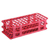 Globe Scientific Globe Scientific 456500 Series Test Tube Rack, Rack, Tube, 16/17mm, 60-Place, Red 456510, 1 Each