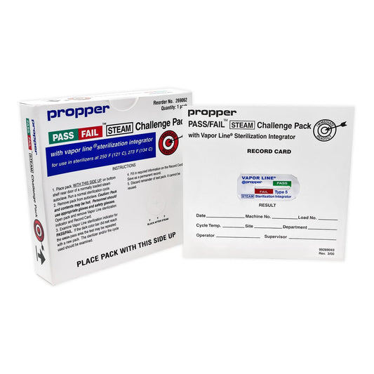 Pass/Fail™ Sterilization Indicator Challenge Pack Steam 2 Inch Length - 26906200