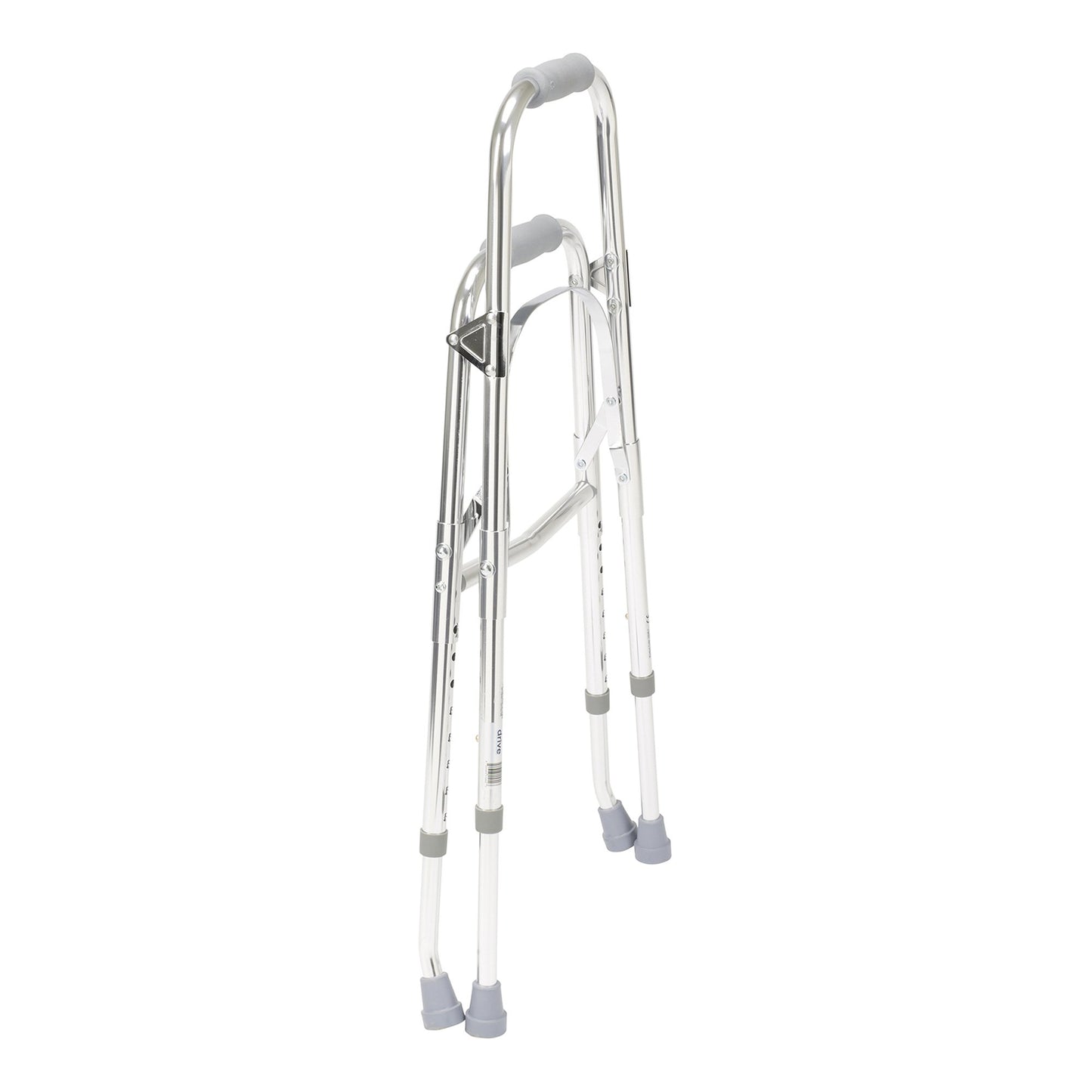 drive™ Hemi Aluminum Side Step Folding Walker, 29½ – 37 Inch Height 10240-1