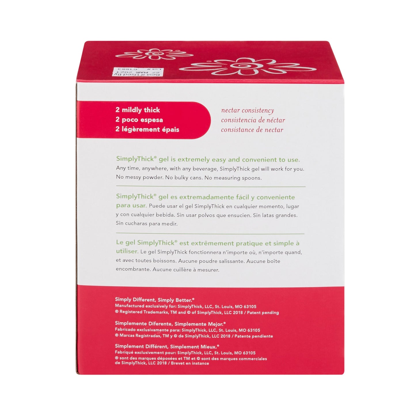 EasyMix SimplyThick Nectar Consistency Instant Food and Beverage Thickener STIND200L2