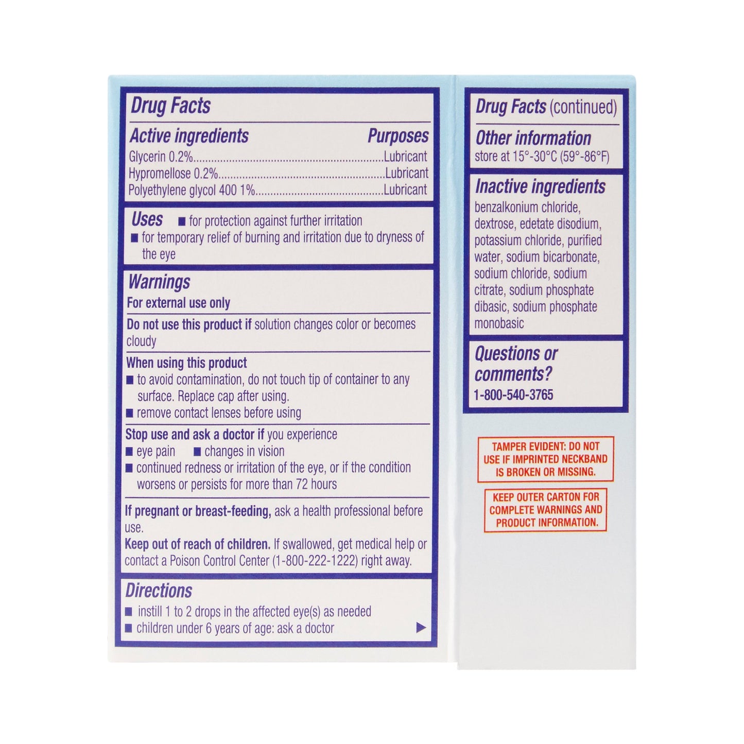 Geri-Care Eye Lubricant Eye Drops TRS-05-GCP