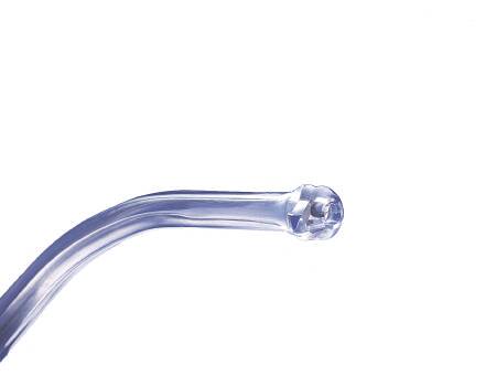 Suction Tube Handle with Tubing Rigid Curved Type Bulb Tip Yankauer Style Non-Vented 1/4 Inch Sterile - 302