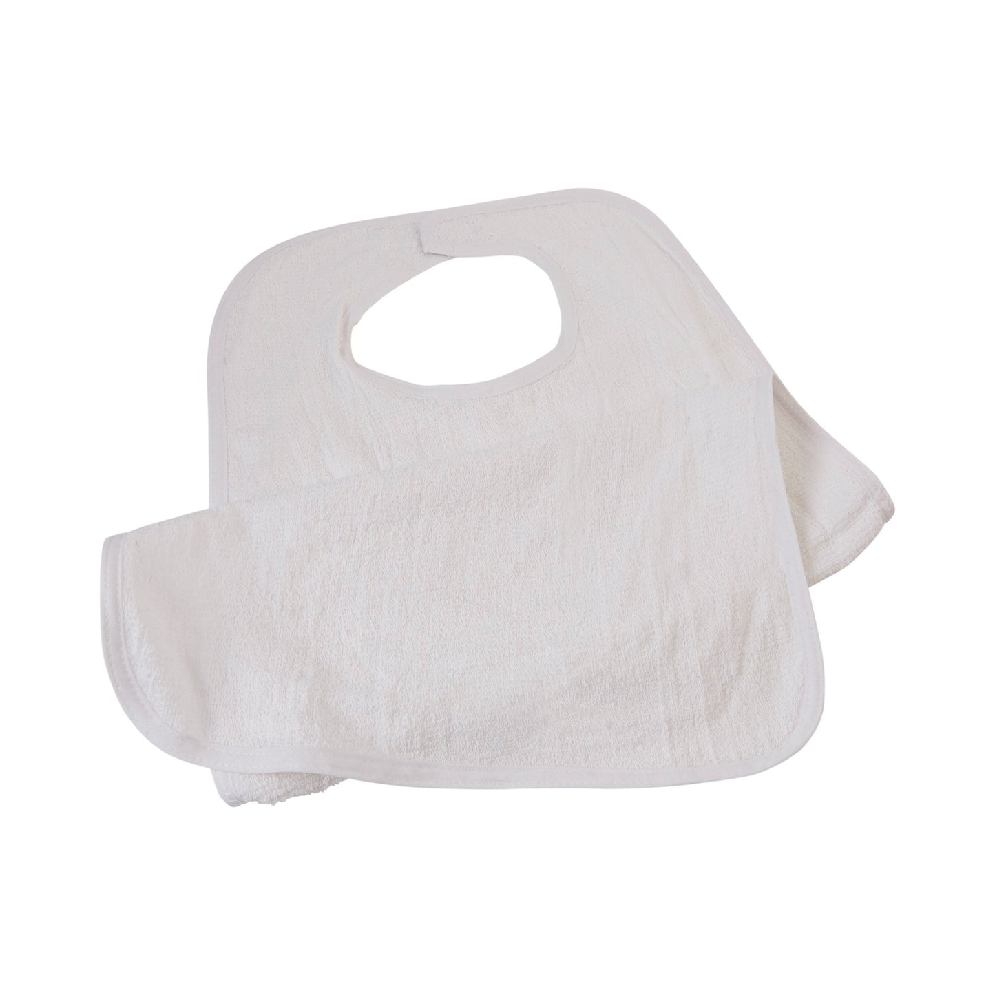 Beck's Classic Terry Adult Bib, White TB1834