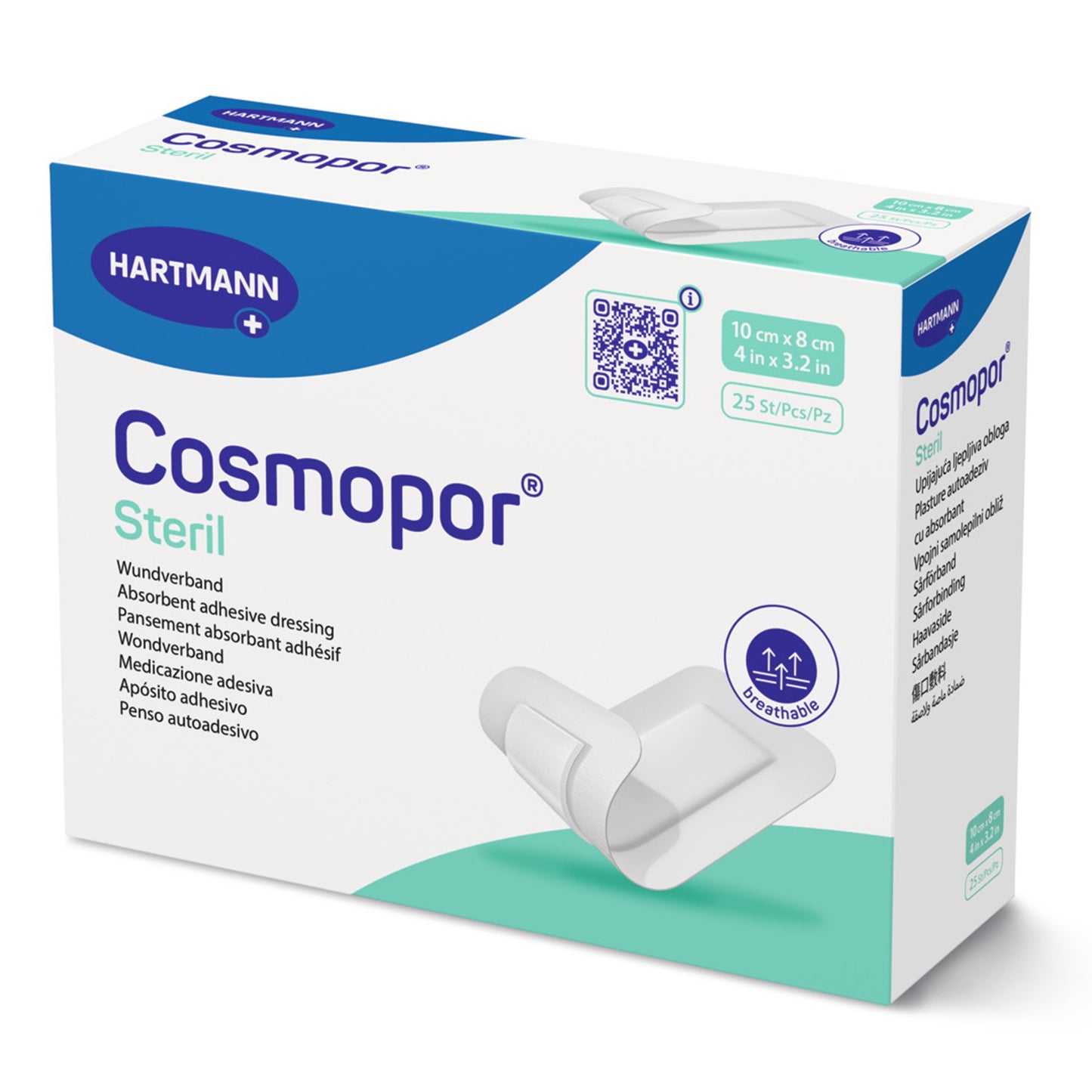 Cosmopor® White Adhesive Dressing, 3-1/8 x 4 Inch 900806