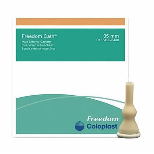 Freedom Cath® Male External Catheter, Self-Adhesive, Nonsterile, Large 35 mm 8430