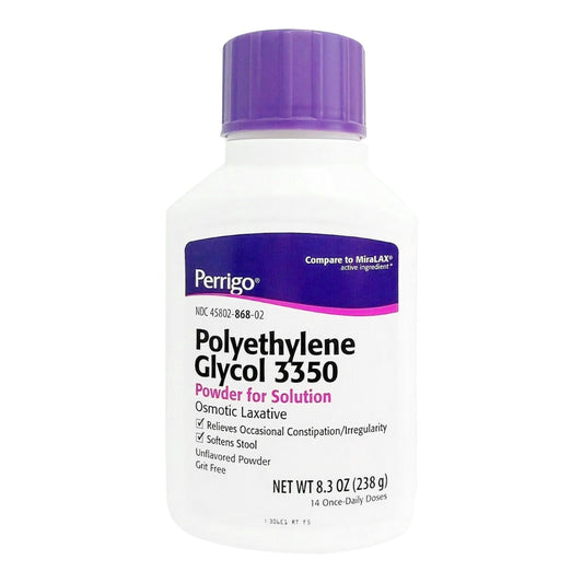 Polyethylene Glycol 3350 (PEG 3350) 17 Gram / Dose Powder for Solution 8.3 oz. - 45802086802
