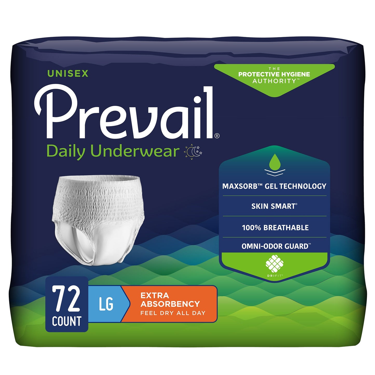 Prevail® Daily Underwear Extra Absorbent Underwear, Large PV-513