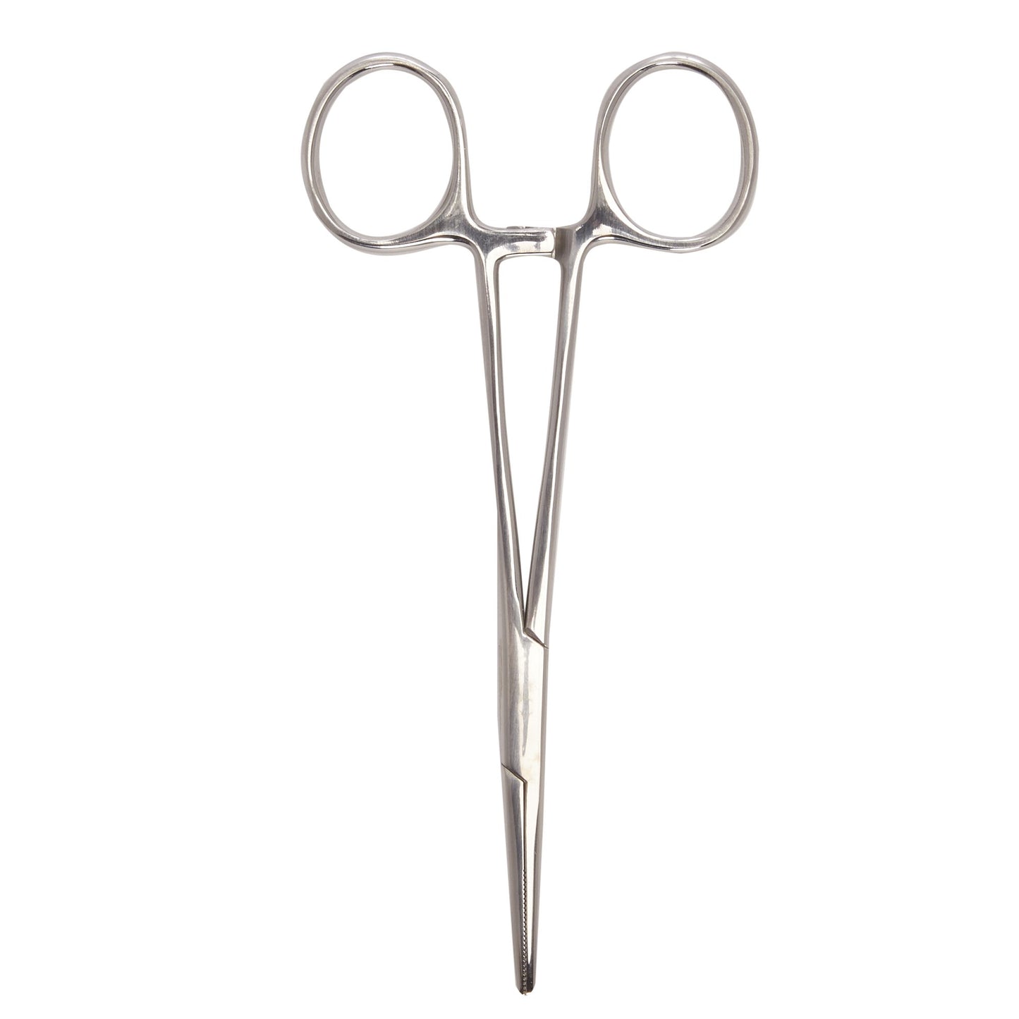 Hemostatic Forceps McKesson Kelly 5-1/2 Inch Length Floor / Office Grade Pakistani Stainless Steel NonSterile Locking Finger Ring Handle Straight Serr