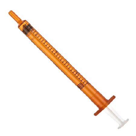 BD Enteral Oral Tip 1 mL Amber Syringe - 305207