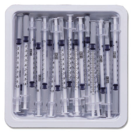 BD PrecisionGlide™ 1ml Allergist Tray with Permanently Attached Needle - 305XXX