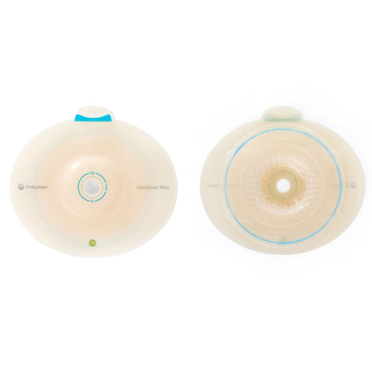 Ostomy Barrier SenSura® Mio Flex Trim to Fit, Standard Wear Elastic Adhesive 35 mm Flange Green Code System 10 to 20 mm Opening - 16471