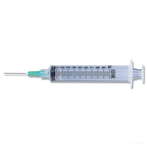 BD PrecisionGlide™ 10mL Syringe w/ 21G x 1" Hypodermic Needle -  309642