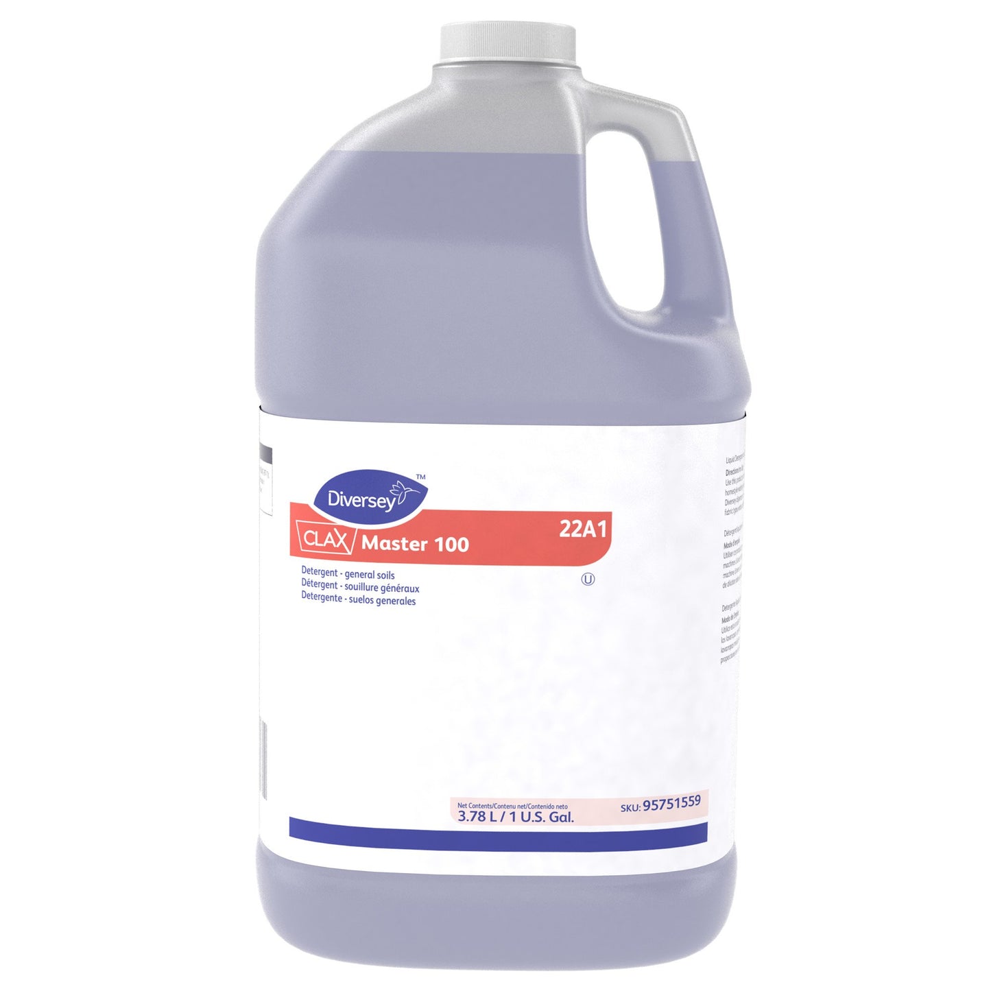Laundry Detergent Diversey™ Clax® Master 100 1 gal. Jug Liquid Unscented 95751559