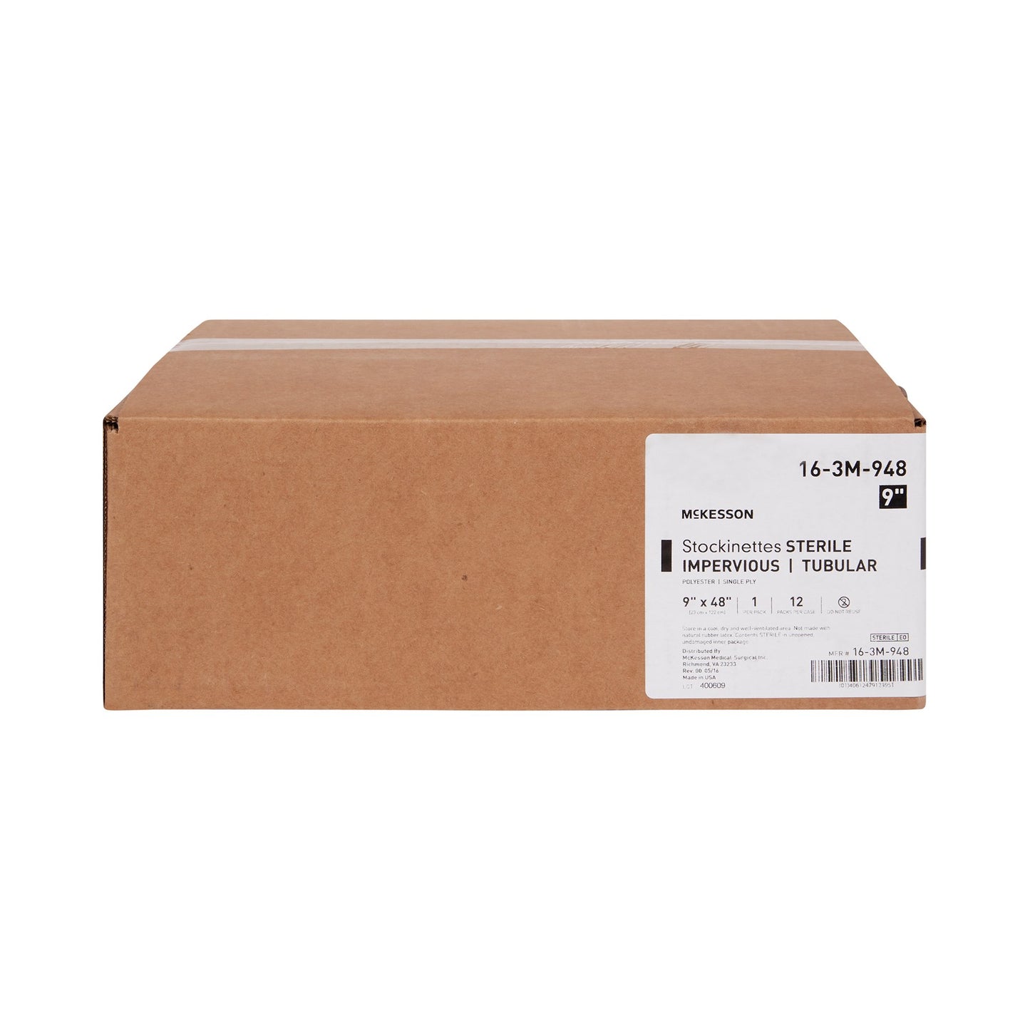 McKesson Impervious Surgical Stockinette, 9 x 48 Inch 16-3M-948