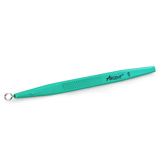 Dermal Curette McKesson 5-1/2 Inch Length Flat Textured Handle 5 mm Tip Semi-Sharp Loop Tip - 16-DC5