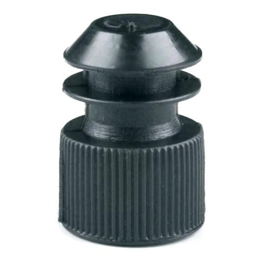 McKesson Tube Closure Polyethylene Flanged Plug Cap Black 13 mm For Use with 13 mm Blood Drawing Tubes, Glass Test Tubes, Plastic Culture Tubes NonSterile 177-118240K