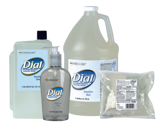Antimicrobial Soap Dial® Professional for Sensitive Skin Liquid 7.5 oz. Pump Bottle Floral Scent - DIA82834