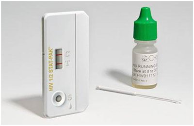Sexual Health Test Kit STAT-PAK® HIV-1/2 20 Tests CLIA Waived Sample Dependent - 60-9505-1
