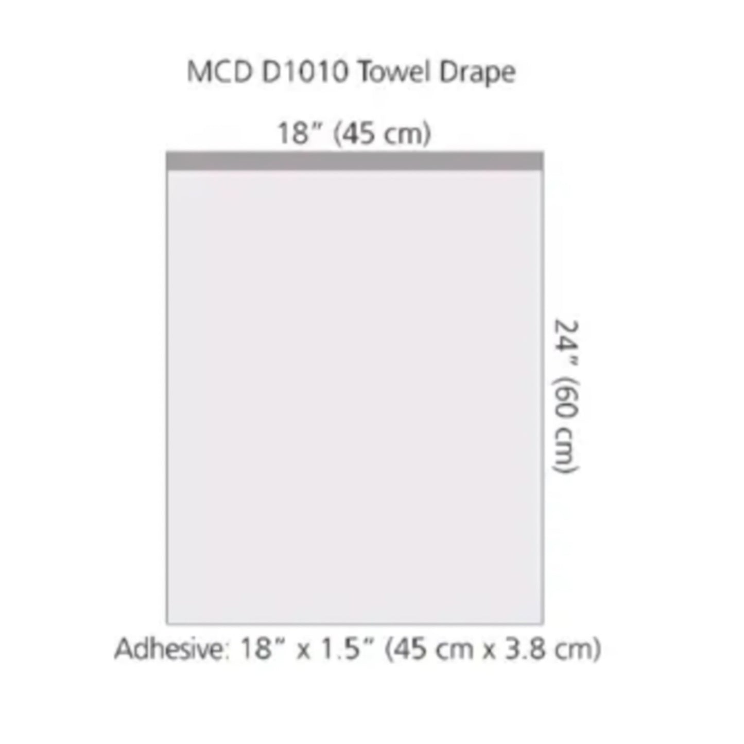 Cardinal Cardinal General Purpose Drape, 18 x 24 Inch D1010, Case of 1