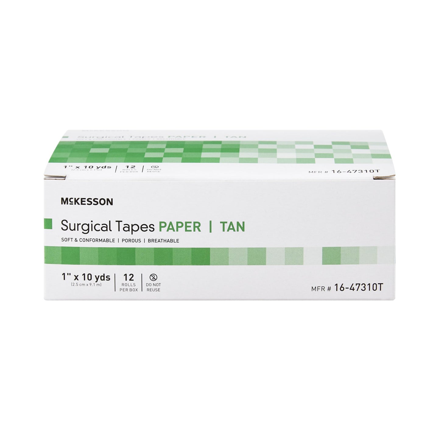 McKesson Paper Medical Tape, 1 Inch x 10 Yard, Tan 16-47310T