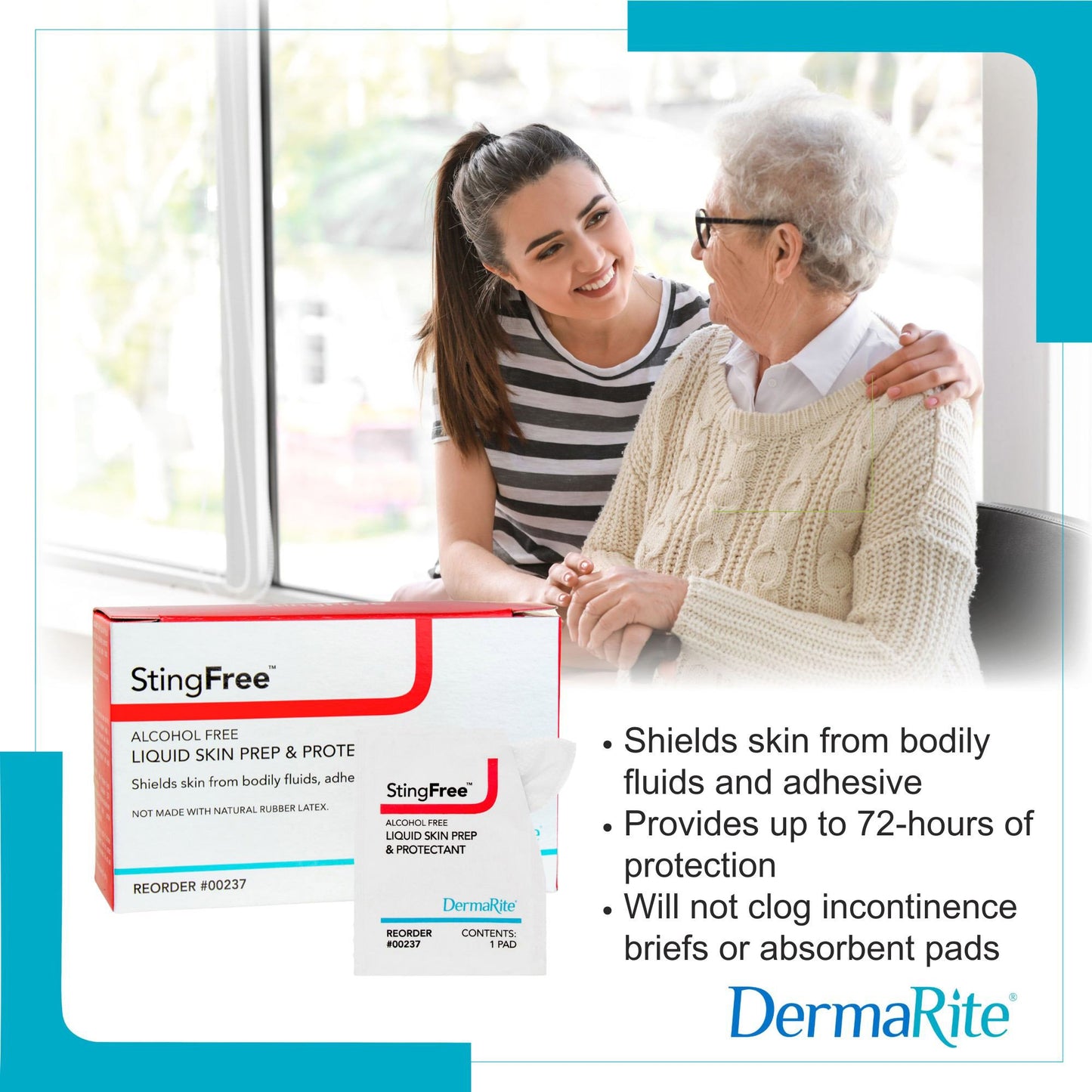 StingFree Skin Barrier Wipe Nonsterile, Alcohol-Free 00237