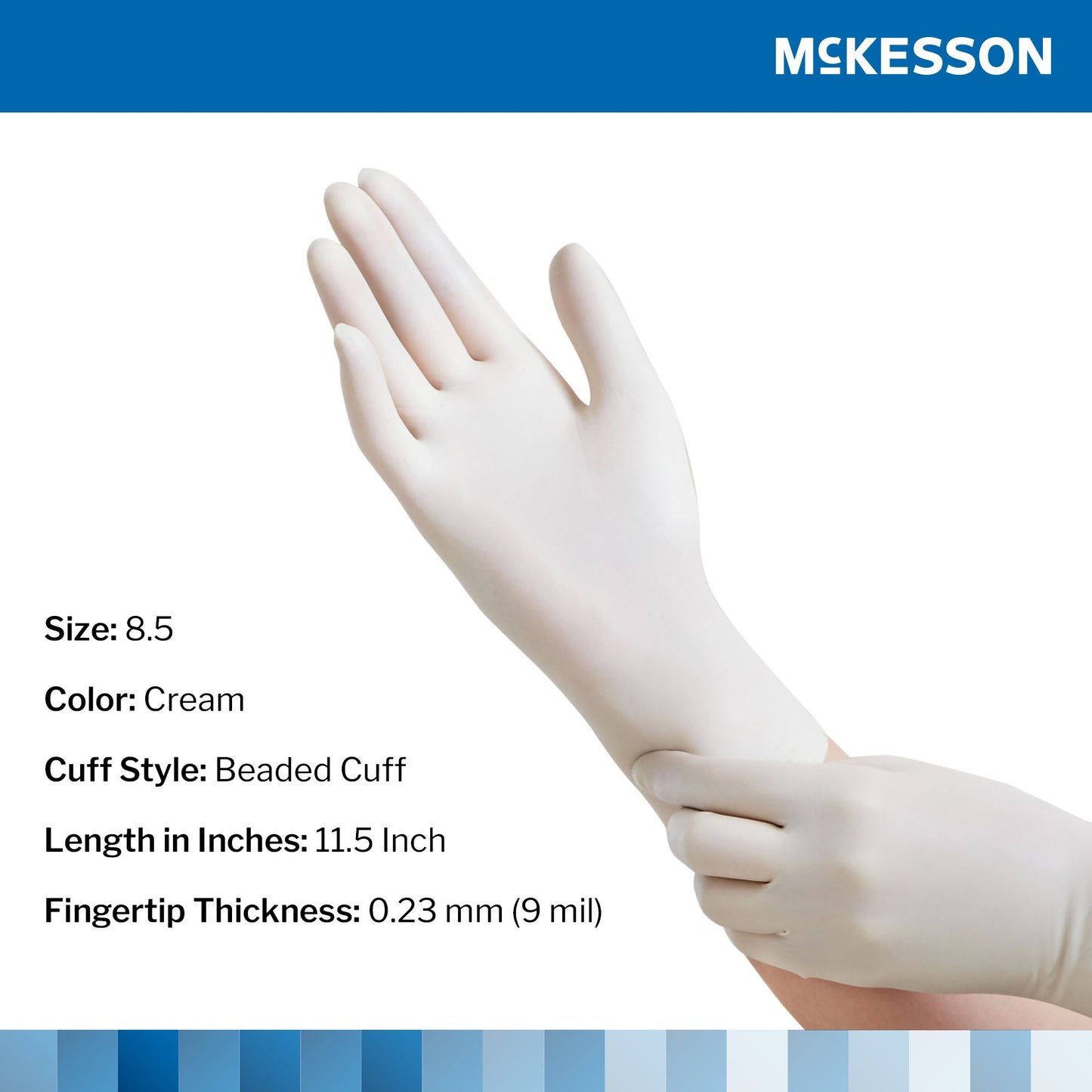 McKesson Perry® Performance Plus Surgical Glove, Size 8.5, Cream 20-1085N
