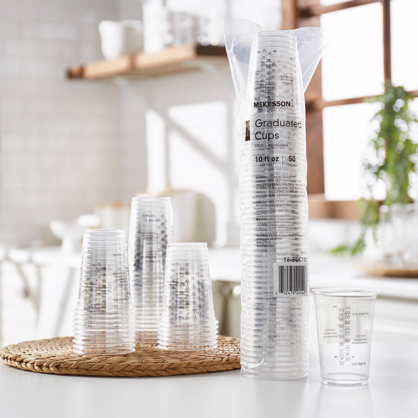 McKesson Graduated Drinking Cup, 10 oz., Clear 16-PDC10G