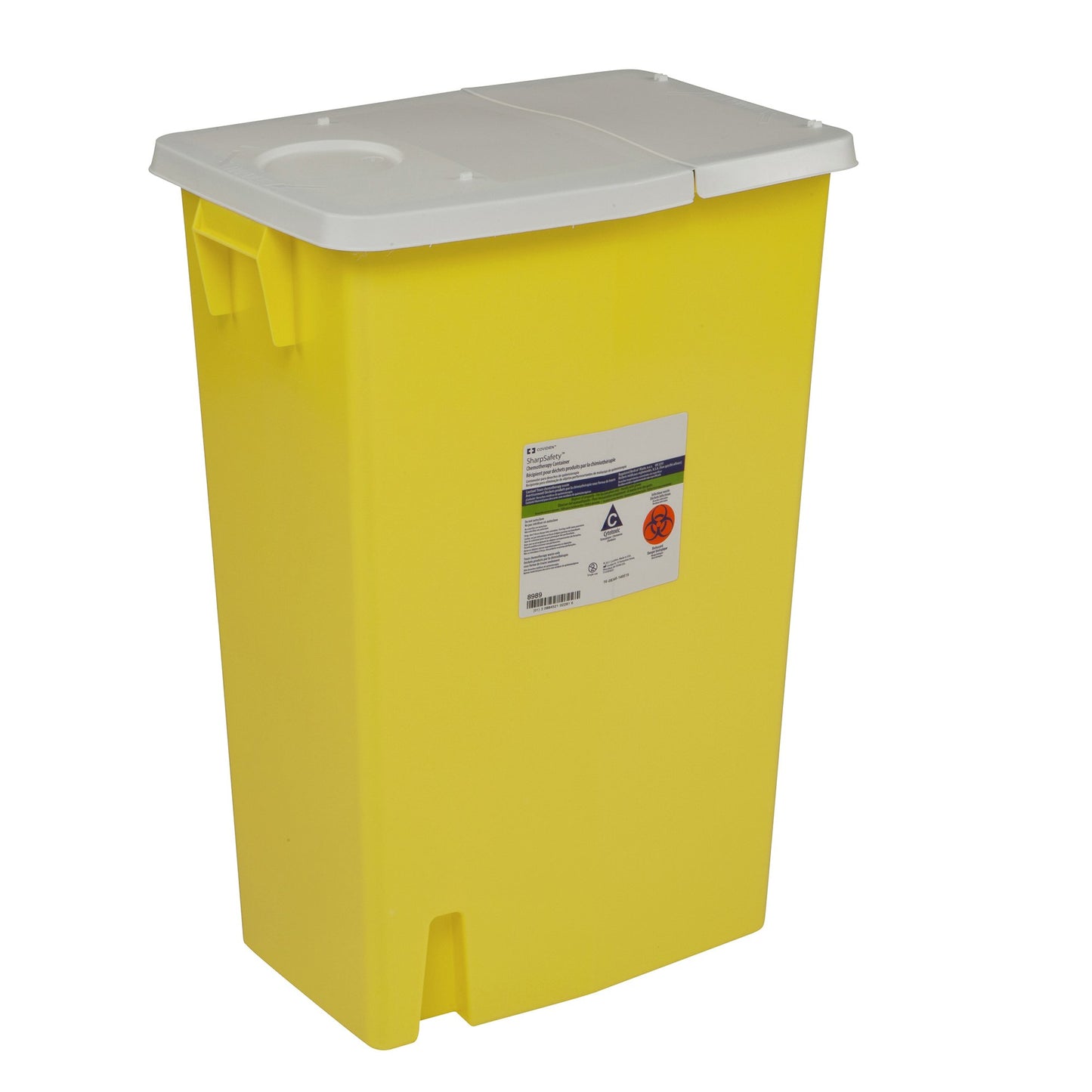 SharpSafety™ Chemotherapy Waste Container, 18 Gallon, 26 x 18¼ x 12¾ Inch 8989