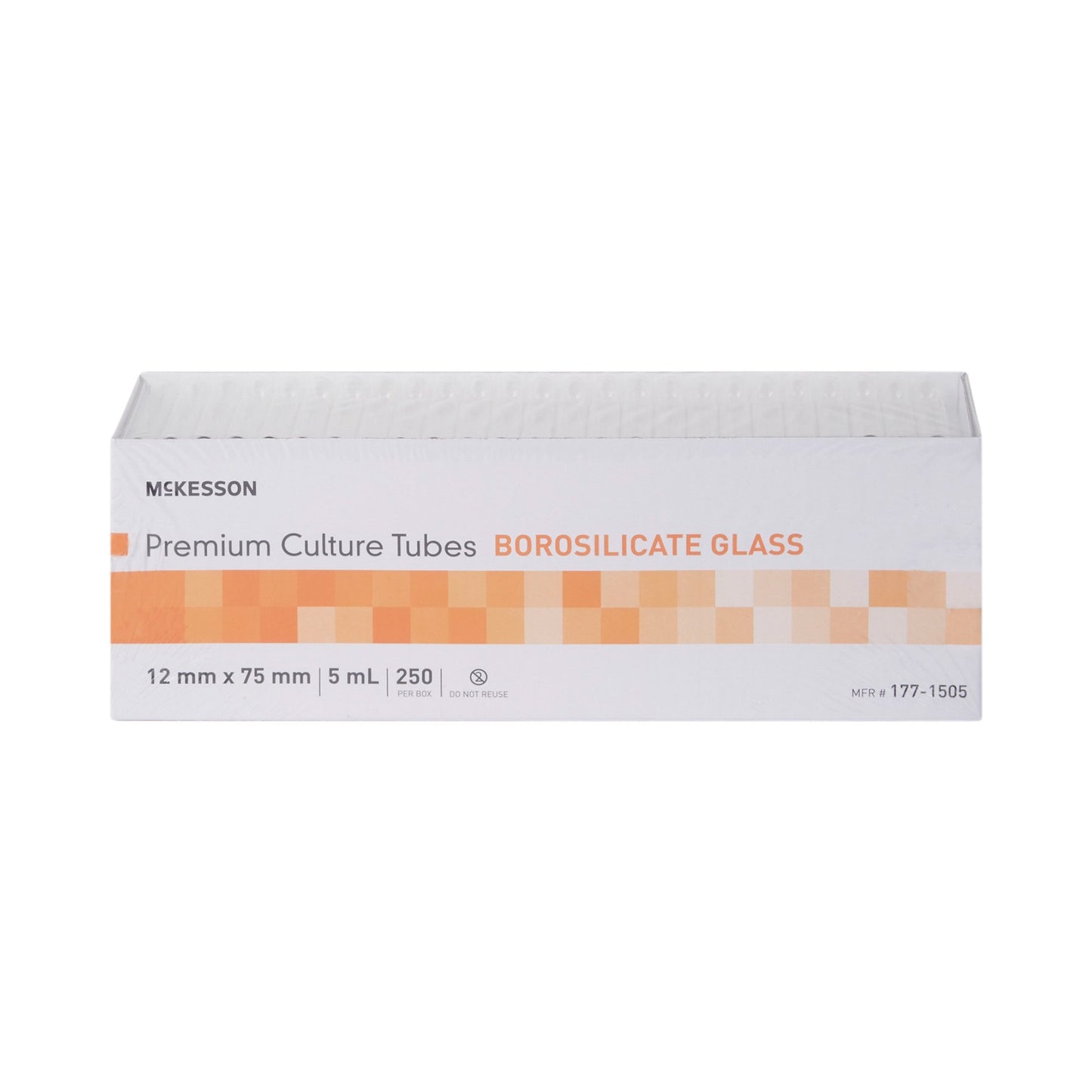 McKesson Round Bottom Glass Test Tube, 5 mL, 12 x 75 mm 177-1505