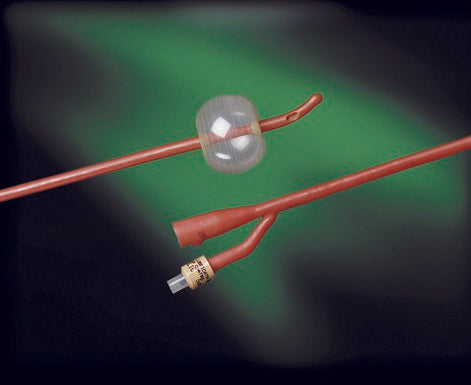 Foley Catheter Bardex® Lubricath® 2-Way Coude Tip 5 cc Balloon 18 Fr. Hydrophilic Polymer Coated Latex - 0102L18