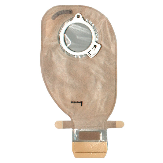 Assura® Original Two-Piece Transparent Colostomy Pouch, Blue Match 13976