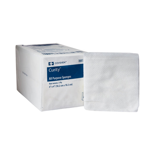 Nonwoven Sponge Curity™ 4 X 4 Inch 3-Ply NonSterile 200 per Pack - 9134