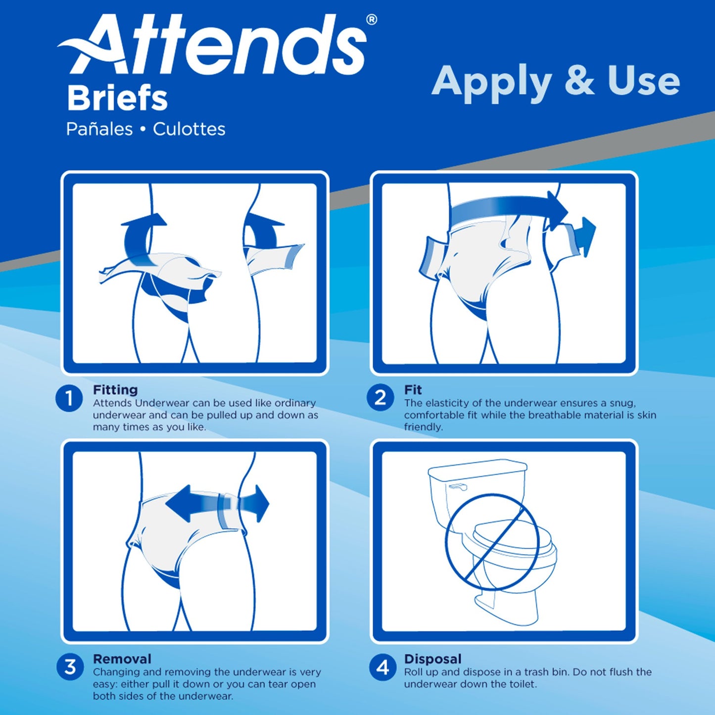 Attends® Advanced Briefs, Regular DDC25