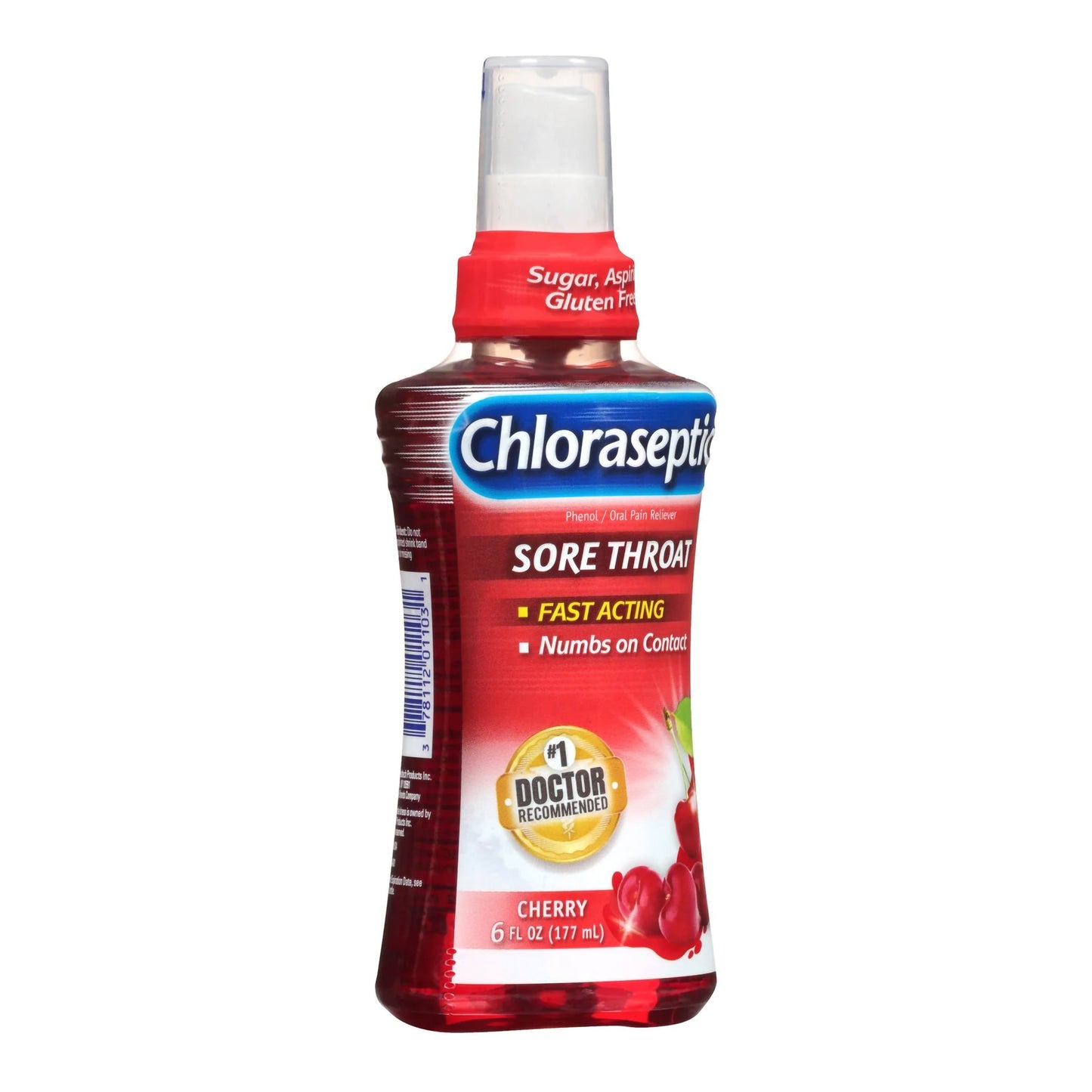 Chloraseptic® Phenol Sore Throat Relief, 6-ounce Spray Bottle 37811201103