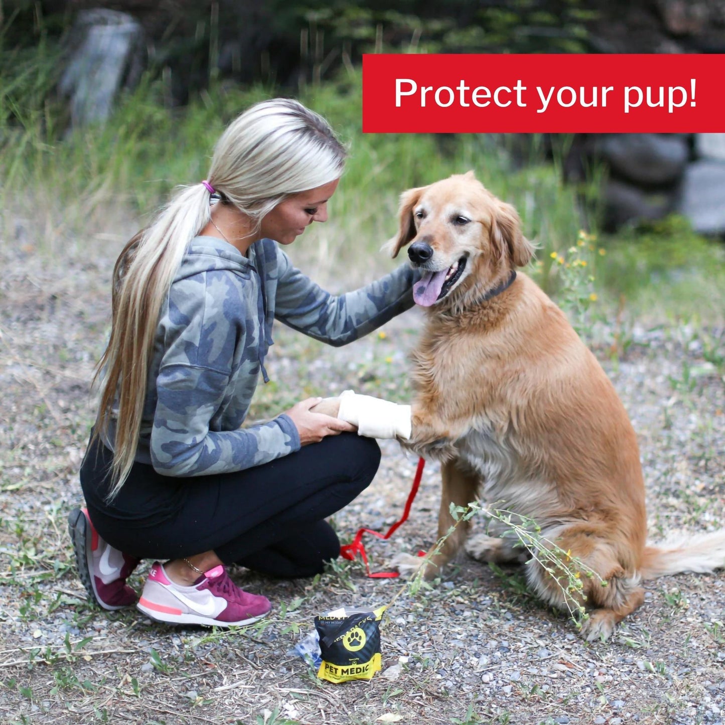 Med Packs™ First Aid Kit for Pets – Dog Injury Supplies in Portable Pouch MM-MED-PACK-PET-EA