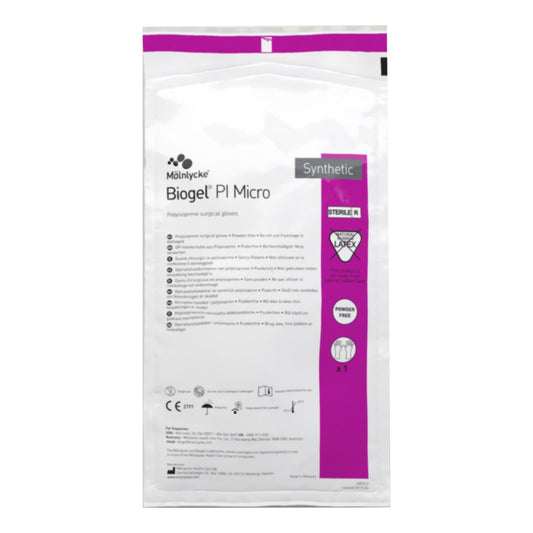 Surgical Glove Biogel® PI Micro Size 7.5 Sterile Polyisoprene Standard Cuff Length Micro-Textured Straw Chemo Tested - 48575