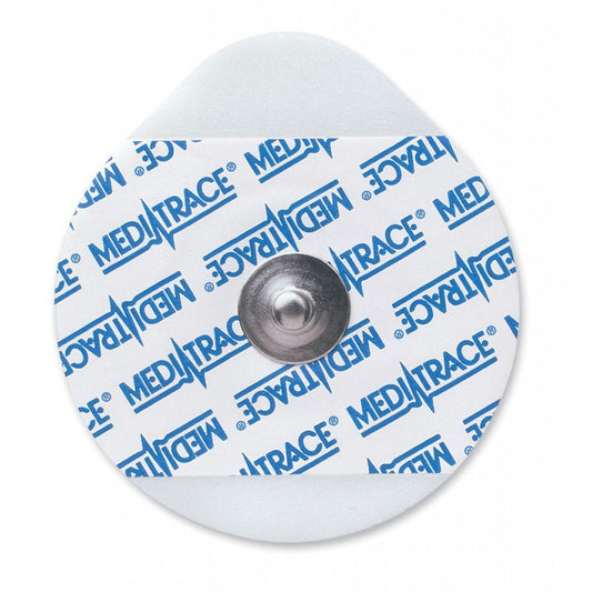 ECG Stress Electrode Snap Connector Conductive Adhesive Gel Foam Backing Adult Non-Radiolucent 5 per Pack - 31115788