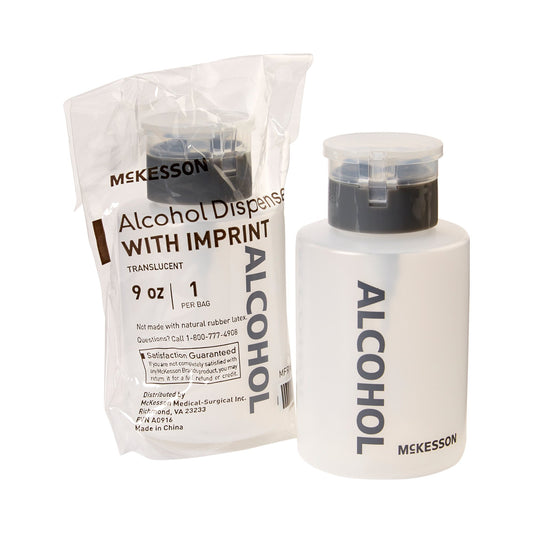 Alcohol Dispensing Bottle McKesson Polyethylene Opaque 9 oz. - 63-4024