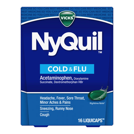 Vicks NyQuil Cold & Flu LiquiCaps 37000055716