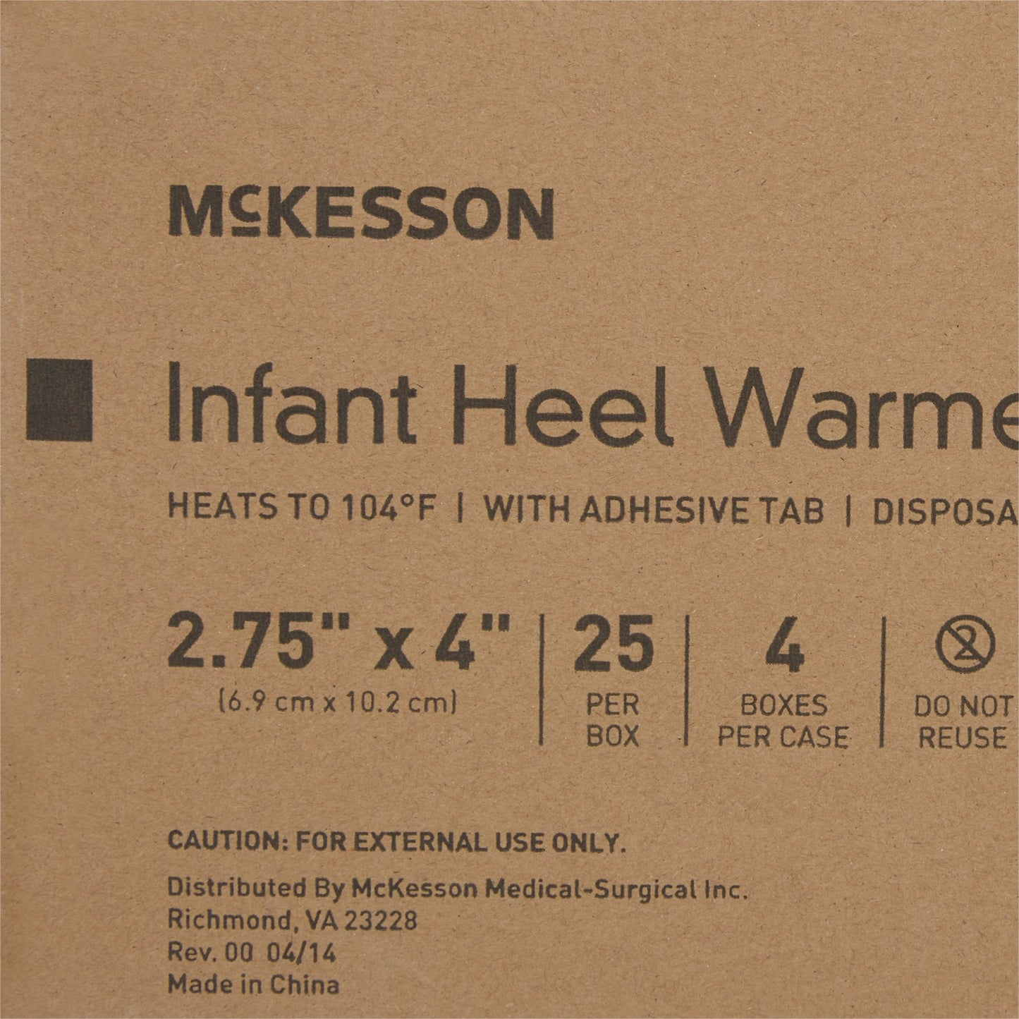 McKesson Infant Heel Warmer, 2¾ x 4 Inch 204