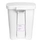 McKesson Waste Can with Step-On Pedal, Plastic, White, 14.37 x 15.16 x 18.9 Inch 16-25269