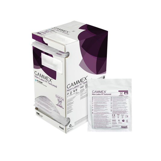 Surgical Glove GAMMEX® Non-Latex PI Textured Size 6.5 Sterile Polyisoprene Standard Cuff Length Fully Textured White Chemo Tested - 20688265