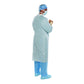 Surgical Gown Aero Chrome X-Large Silver NonSterile AAMI Level 4 Disposable 44664NS