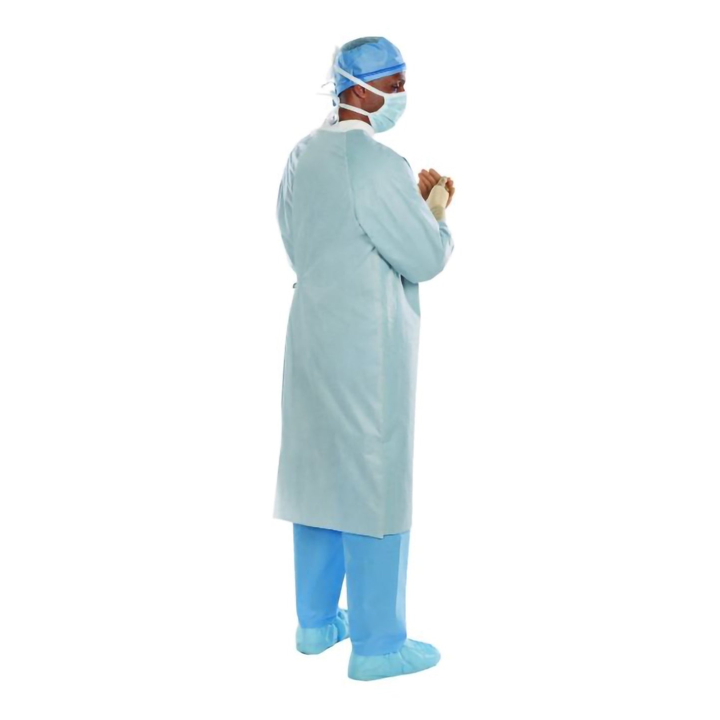 Surgical Gown Aero Chrome X-Large Silver NonSterile AAMI Level 4 Disposable 44664NS