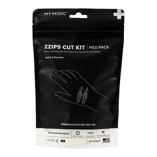 First Aid Kit My Medic™ MED PACKS ZZIPS Cut Kit Plastic Pouch - MM-SPL-MD-PK-ZZIP-CUT-EA